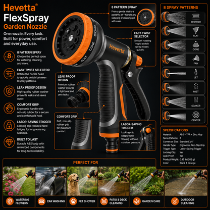 Hevetta® FlexSpray Garden Nozzle