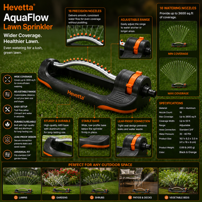 Hevetta® AquaFlow Lawn Sprinkler