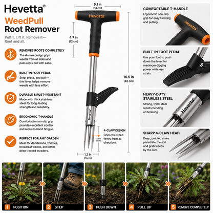 Hevetta® WeedPull Root Remover