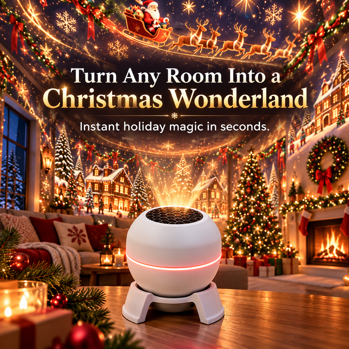Official Store | 🎅🎁🎄  Smart Holographic Projector (HD Smart Dynamic 5D)