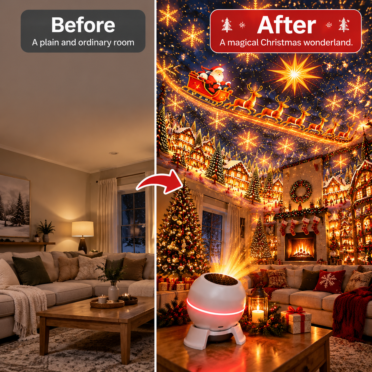 Official Store | 🎅🎁🎄  Smart Holographic Projector (HD Smart Dynamic 5D)