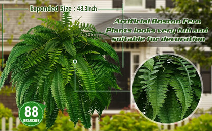 🔥🔥Last Day 75% OFF--UV Resistant Lifelike Artificial Boston Fern