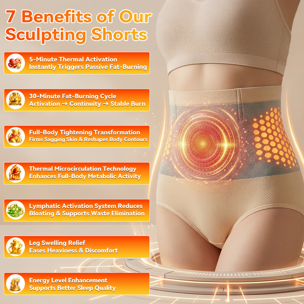 𝐏𝐚𝐢𝐝𝐮𝐢𝐬® 🔥𝐌𝐨𝐫𝐢𝐧𝐠𝐚 & 𝐁𝐞𝐫𝐛𝐞𝐫𝐢𝐧𝐞 4‑In‑1 Micro‑Particle Sculpting & Fat‑Burn Shorts