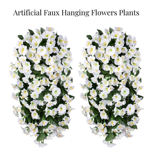 On Sale-Artificial Faux Hanging Flowers Plants - UV resistant, Waterproof,Windproof